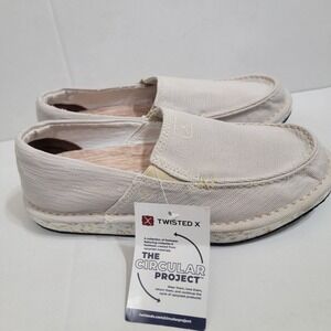 NWT Twisted X Circular Project Casual Slip On Shoes Womens Size 9 Cream WRC0004